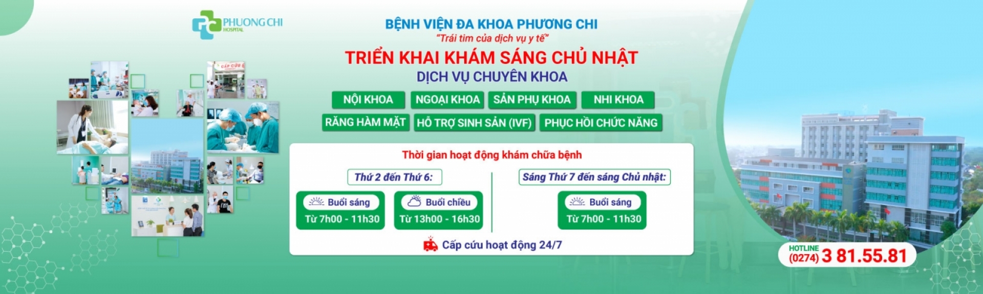 Triển khai khám sáng chủ nhật| Bệnh viện Đa khoa Phương Chi